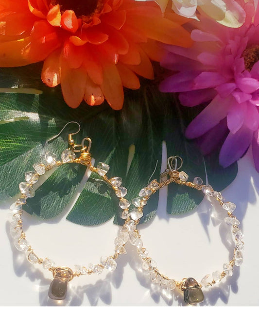 Crystal Hoop Earrings