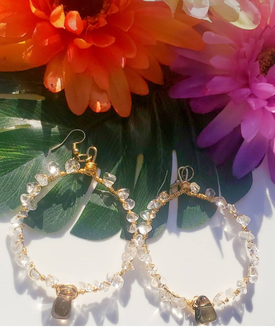 Crystal Hoop Earrings